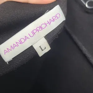 Amanda Uprichard Black 3/4 Sleeve Cocktail‎ Party Dress Size Large thumbnail 4