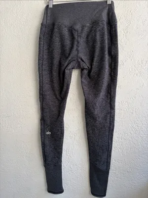 Alo High-Waist Heathered Gray Leggings thumbnail 2