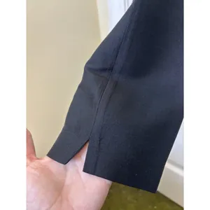 100% Silk Black Trouser Pants Size 10 Contemporary Minimalist Quiet Luxury thumbnail 6