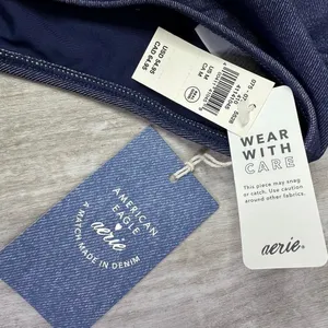 NEW Aerie Match Made in Denim One Piece Swimsuit size medium thumbnail 4