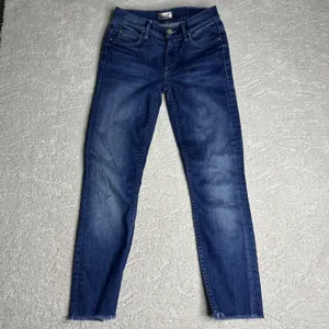 Women's MOTHER 25 The Muse‎ Bitten & Smitten Skinny Jeans Cropped thumbnail 3