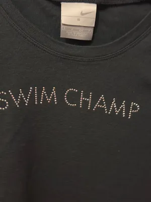 Nike | NWOT Black 'Swim Champ' Sleeveless Crop Muscle Tank Top (size S) thumbnail 9