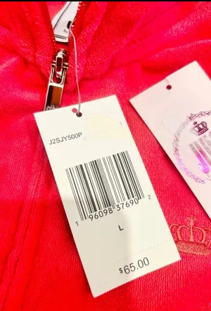 Juicy Couture Y2K French Terry Track mock neck Jacket with iconic Juicy Crown L thumbnail 6