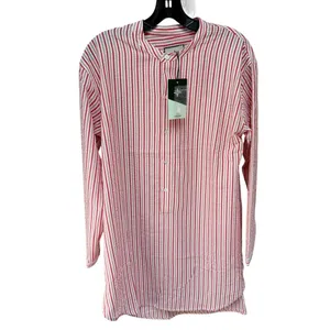 Tuckernuck Strawberry Stripe Shirt Dress Bodie Mini Vacation Red Medium NEW thumbnail 2