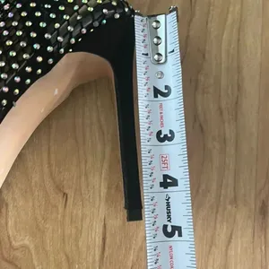 Women's Rhinestone Shoes Fashion Solid Color High Heels Pointed Boots Trendy Sex thumbnail 5