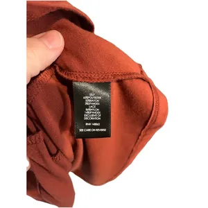 Torrid Knit And Lace Dress Size 1x Rust V Neck Casual thumbnail 8