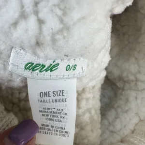 Aerie Knit Stripe Pom Pom Beanie One Size thumbnail 4