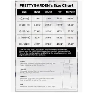 PRETTYGARDEN NEW Bodycon Spaghetti Strap Sleeveless Back Slit Maxi Dress M thumbnail 5