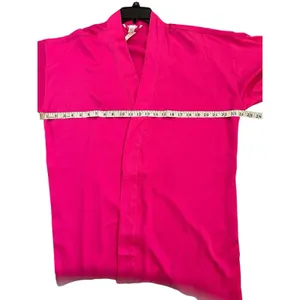 Victoria's Secret Pink Satin Robe Size M/L Kimono Sleeve Cover Up thumbnail 5