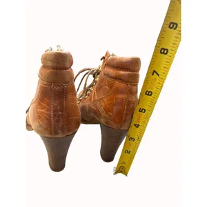 Michael Kors women’s brown leather ankle boots size 10M Sakai 5411 thumbnail 6