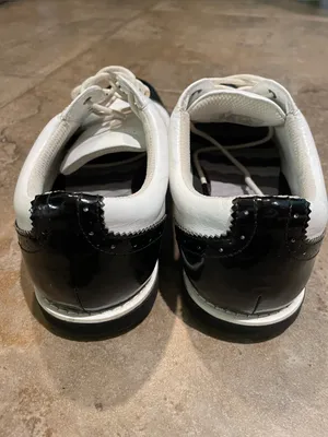G/FORE Womens Cap Toe Gallivanter Leather Golf Shoes White Black Onyx Size 8 38 thumbnail 7