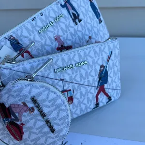 Michael Kors Ski Print Jet Set Girls Trio Wristlet Set thumbnail 1