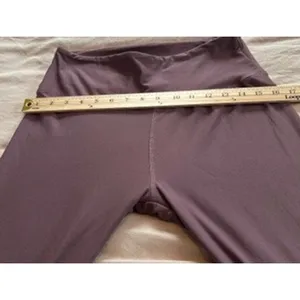 Balance Collection Womens Mauve Purple High Waisted Athletic Leggings Large thumbnail 3