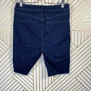 Free People So Chic Biker Denim Short Rinse‎ Cobalt thumbnail 10