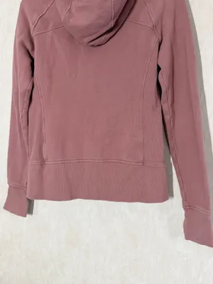 Lululemon Women’s Scuba Full Zip Hoodie Light Cotton Fleece in Pink Mauve a8 thumbnail 6