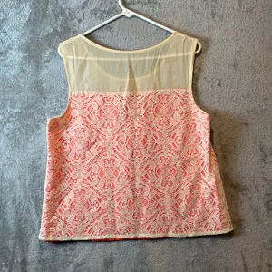 Marc Jacobs Silk Lace Tank Top Sleeveless Blouse Y2K Indie Soft Girl Layering LG thumbnail 3