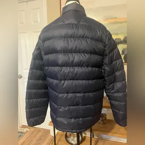 Abercrombie & Fitch Packable Down Puffer Jacket Unisex M Navy Water-Resistant thumbnail 5