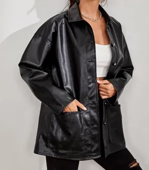 SheIn Faux Leather Jacket thumbnail 2