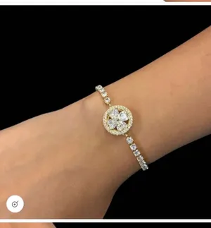 Rotating Spinner Halo Crystal Bracelet – Tennis Style thumbnail 3