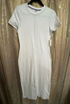 Daily Practice By Anthropologie Ivory T-Shirt Maxi Dress Small NWT thumbnail 1