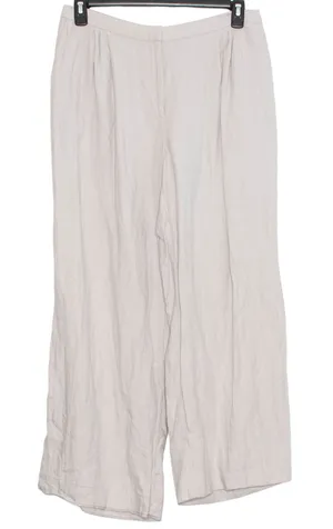 Gunex Pants Linen High Rise Pleated Minimalist Versatile Beachy Italy Beige 12 thumbnail 1