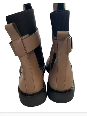 Tory Burch Women's Double T Buckled Chelsea Boots, Tan, Size 10.5, NWOT Display thumbnail 8