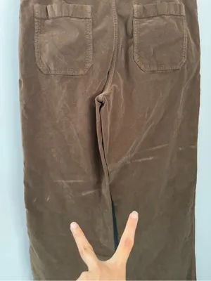 Carve‎ Designs 8 Straight Leg Pants Brown Mid Rise Organic Cotton thumbnail 5