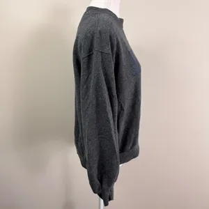 Abercrombie & Fitch Soft AF Collection Gray Balloon Sleeve Logo Sweatshirt Small thumbnail 2