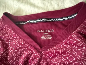 Nautica Women's Berry Pink Patterned Sweater and pants set thumbnail 6