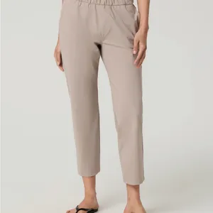 NWOT Vuori Cropped High-Rise Straight Pants in Taupe thumbnail 2