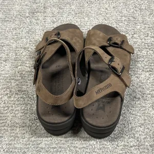 Mephisto Air Relax Sandals Women 6 Brown Leather Strap Buckle EU 37 Comfort thumbnail 7