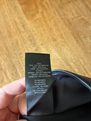 Aritzia TEN by Babaton Cindy Bustier Top Black Vegan Leather Strapless Cropped thumbnail 5