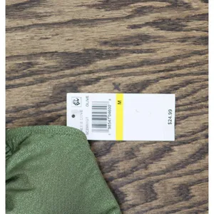 NWT Salt + Cove Womens Solid Lurex Twist-Front Swim Top SC25081GT Olive Green M thumbnail 6