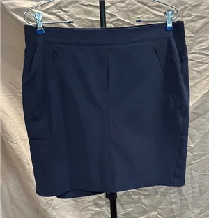 Women’s Navy Performance Skort with Zip Pockets Blue Size 6 thumbnail 1