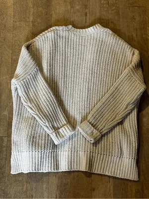 Rip Curl Safari Sun Open Front Cardigan Oversized Off White Size XS thumbnail 4