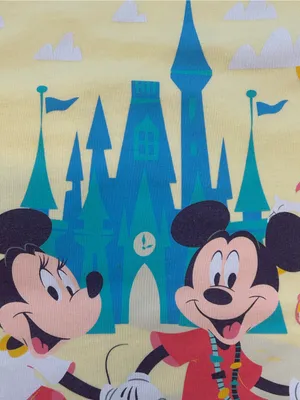 Disney Parks Play in the Park Yellow Pocket T Shirt XS Mickey Mouse Friends EUC thumbnail 4