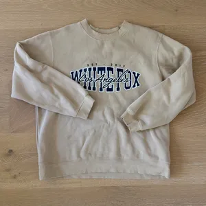 White Fox Sweatshirt Los Angeles Size L/XL Beige thumbnail 1