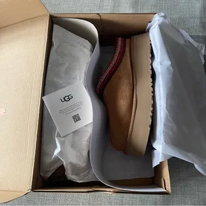 NEW Women's UGG Tazz Platform Slipper Chestnut Women's Tasman Chestnut Size 10 thumbnail 4