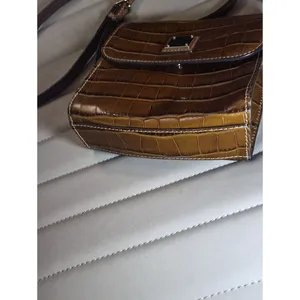 Dooney & Bourke Brown Croc-Embossed Leather Crossbody Bag thumbnail 4