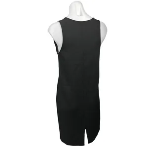 Aritzia Babaton Black Sleeveless V-neck Mini Office Tank Sheath Dress Size 4 thumbnail 3