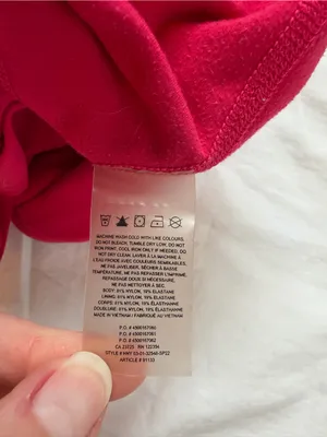 Aritzia TnAction Butter Scoop Neck Longline Tank‎ Bra Top Pink XL thumbnail 7