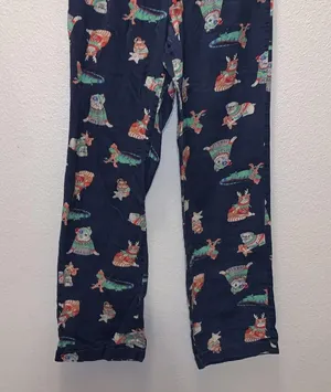 Old Navy blue animal print pajama pants thumbnail 3