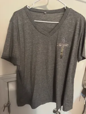 Women Tee unbranded Gray Size XL thumbnail 1