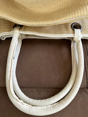 Lacoste Parfums Eau De Bag Woven Straw Tote Beach Bag (NEW) thumbnail 5