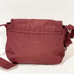Kipling Burgundy Nylon Darold Mini Crossbody Bag Purse thumbnail 5