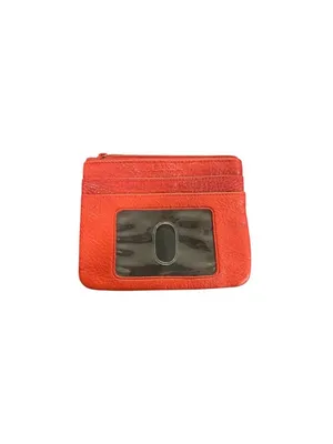 Buxton Genuine leather cherry red small wallet coin pouch travel accessory thumbnail 2