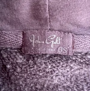 John Galt Brandy Melville Purple Cropped Zip-Up Hoodie thumbnail 3