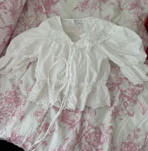 sofia the label white eyelet blouse thumbnail 2