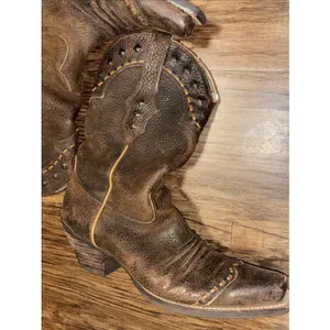 ARIAT Ladies Cowgirl Western Boot Brown distressed Leather Sz 7.5 thumbnail 9
