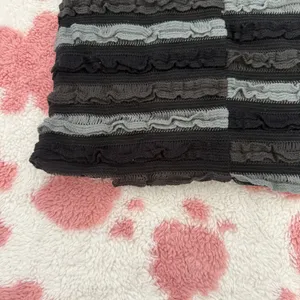 Y2K Strapless Bodycon Mini Dress Black Grey Ruffle Textured Tube Dress Fairy Grunge Coquette Clubwear S thumbnail 7
